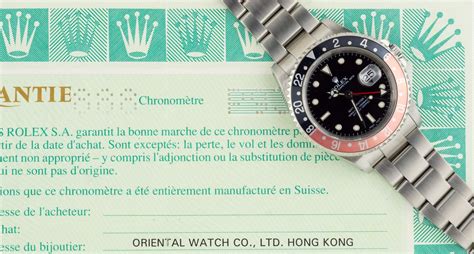 come è fatto una garanzia rolex|rolex chronometer guarantee.